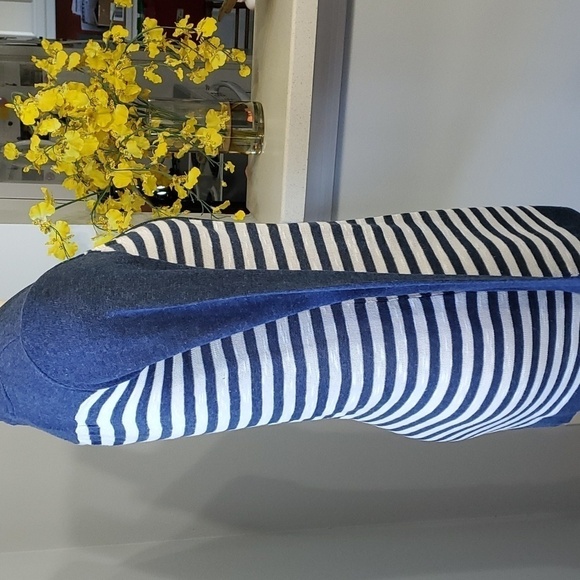 Absolutely creative worldwide open cardigan sweater. Blue striped. Size … - Picture 5 of 9